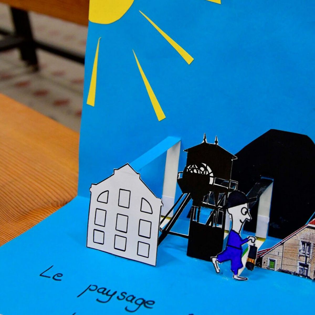 Le paysage minier en pop-up